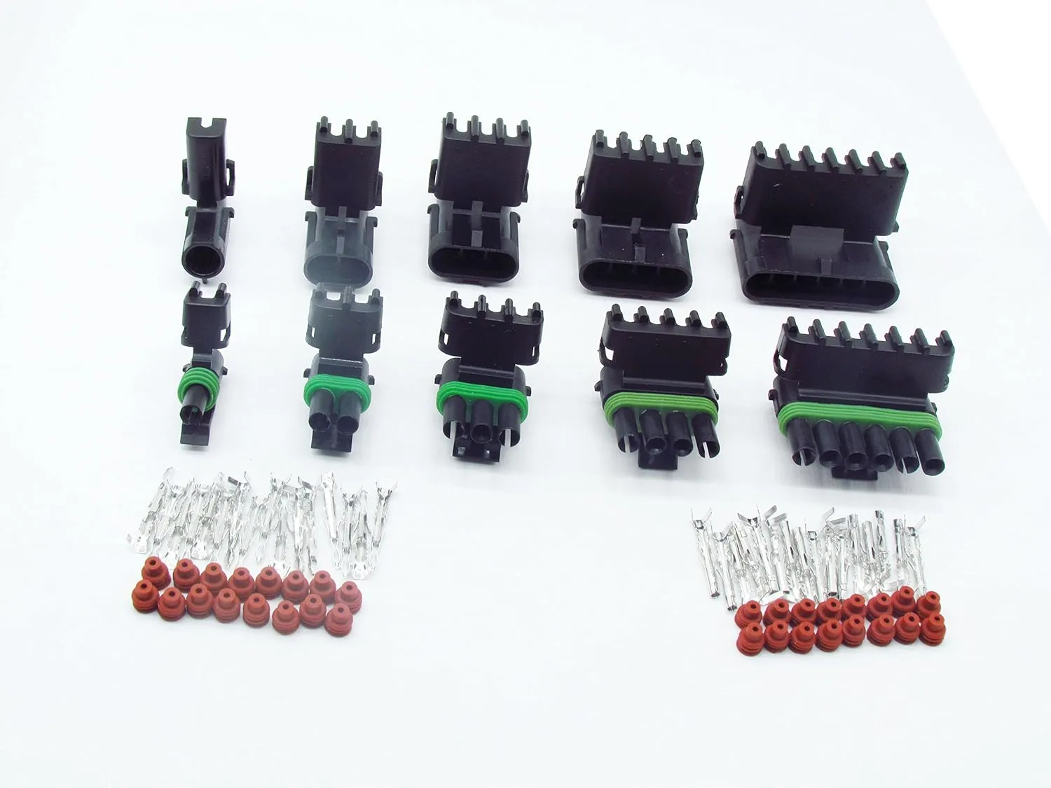 1 Sets GM Haltech MAP type 1p,2p,3p,4p,6p male and female Weatherpack waterproof auto Connector
