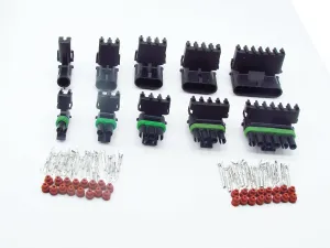 1 Sets GM Haltech MAP type 1p,2p,3p,4p,6p male and female Weatherpack waterproof auto Connector