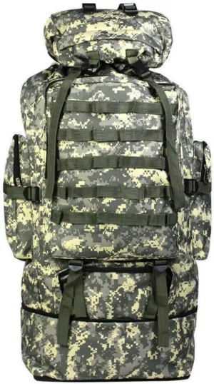100L Camping Hiking Backpack Waterproof Military Tactical Backpack Sports Survival Backpacks for Traveling and Hiking (Air Force Camo)