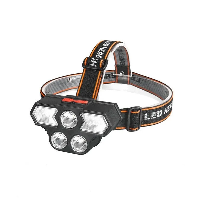 11 LED USB Rechargeable 4 Lighting Modes 800mah Headlamp