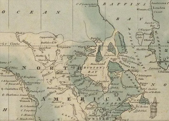 1823 World Historical Map