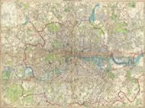 1899 London Historical Map