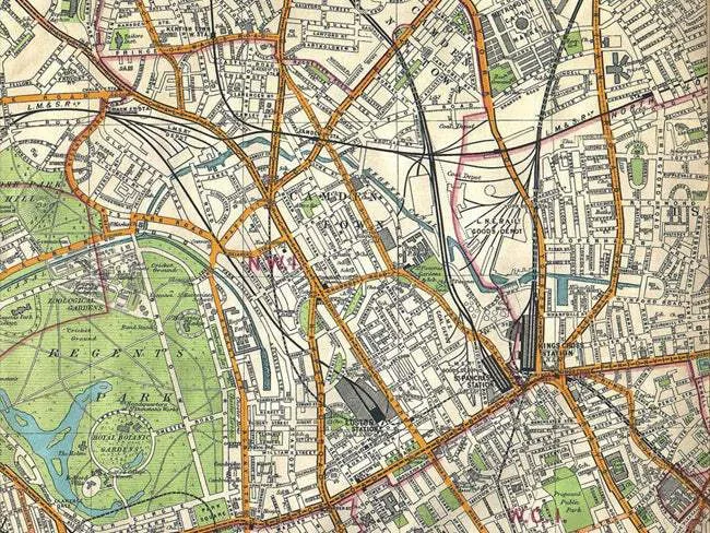 1899 London Historical Map