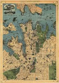 1909 Sydney Historical Map