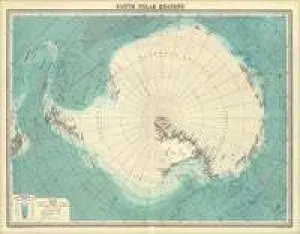 1922 Antarctica Historical Map