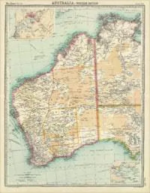 1922 Western Australia Historical Map
