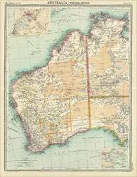 1922 Western Australia Historical Map