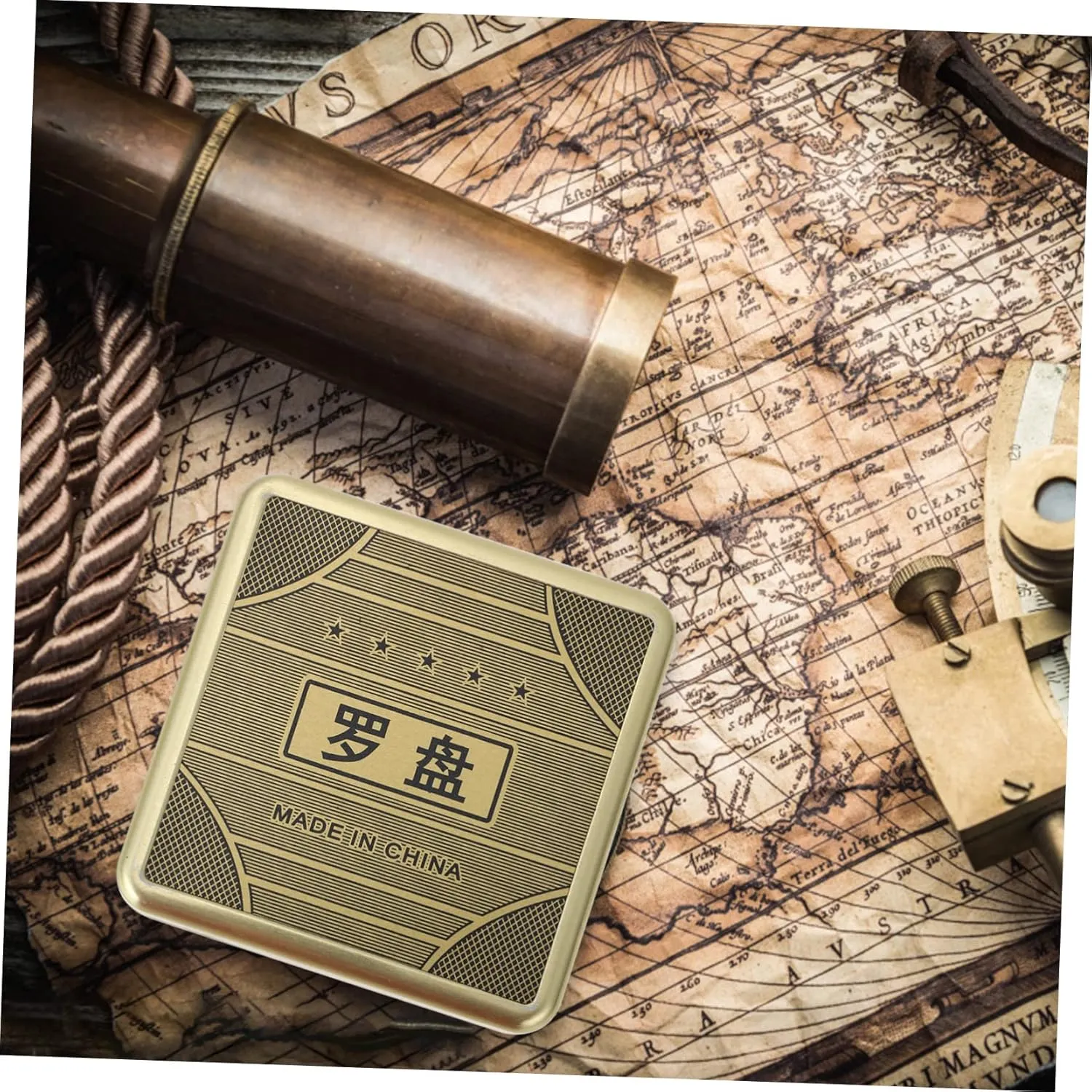 1pc Precision Compass Chinese Compass Decorating Tools Feng Shui Lo Pan Tool Compass Keychain Pan for