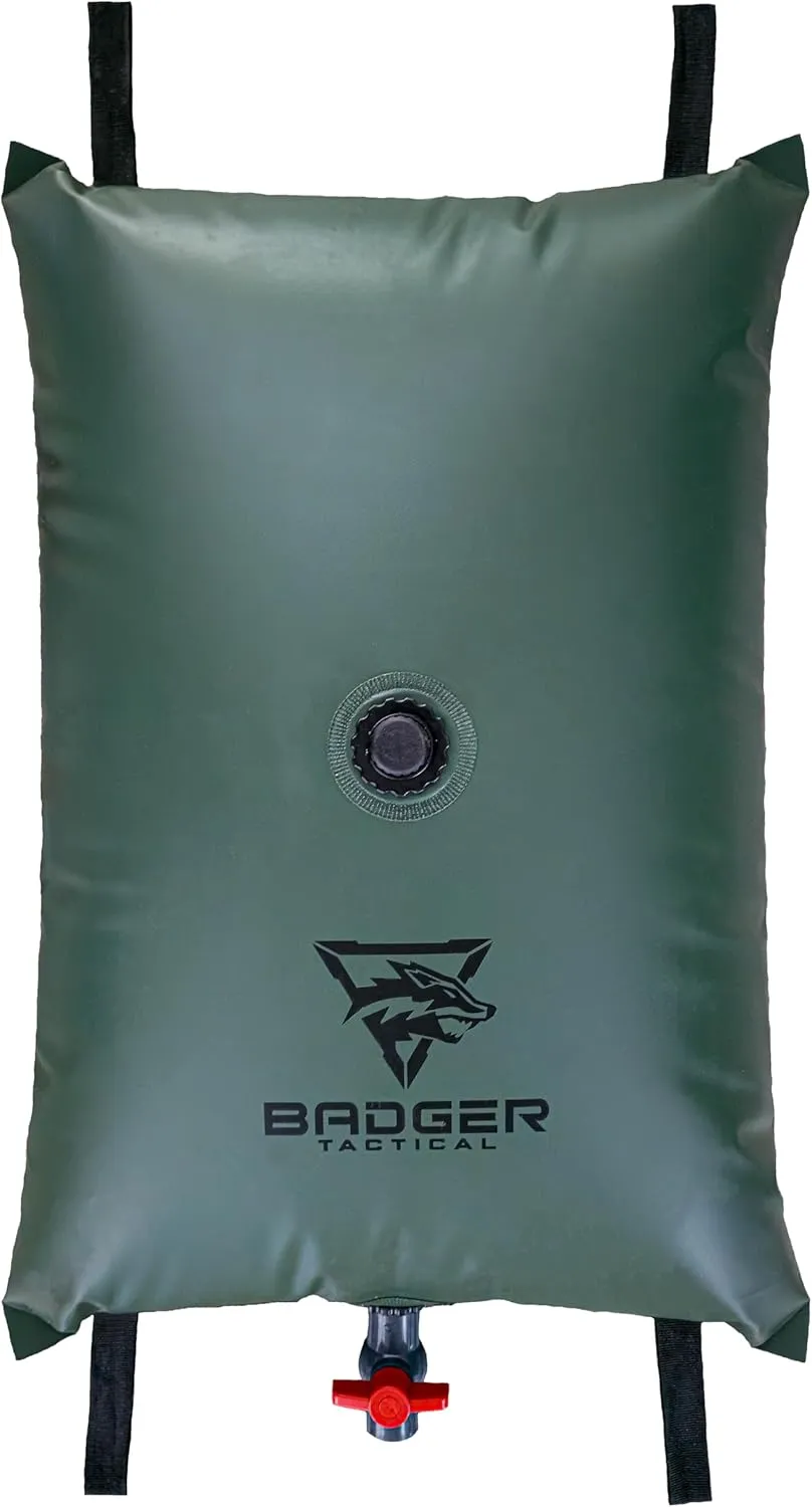 25 Gallon Food Grade Water Bladder/Tank-Includes Brass Fittings for Quick Garden Hose Connection/Camping Gear/Survival Kit/Rain Barrel Alternative/Emergency Water Storage