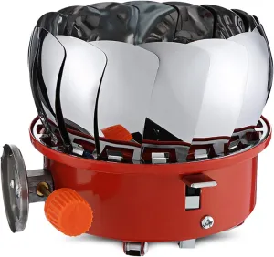 2Collapsible Bracket Camp Stove, Windproof Ultralight Camping Outdoor Mini Gas Stove, Portable Gas Tank Cassette Gas Lotus Stove, Adjustable Firepower Cooking Accessory, for Outdoor Camping Barbecue