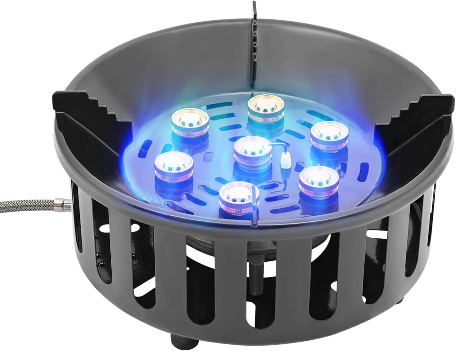 3 in 1 Portable Windproof Camping Stove 21000W/72000BTU Propane Burners with Piezo Ignition and Carrying Bag for Outdoor Cooking Camping Picnic Hiking