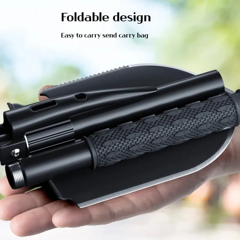 3-in-1 Survival Shovel: Camping, Fishing, and More