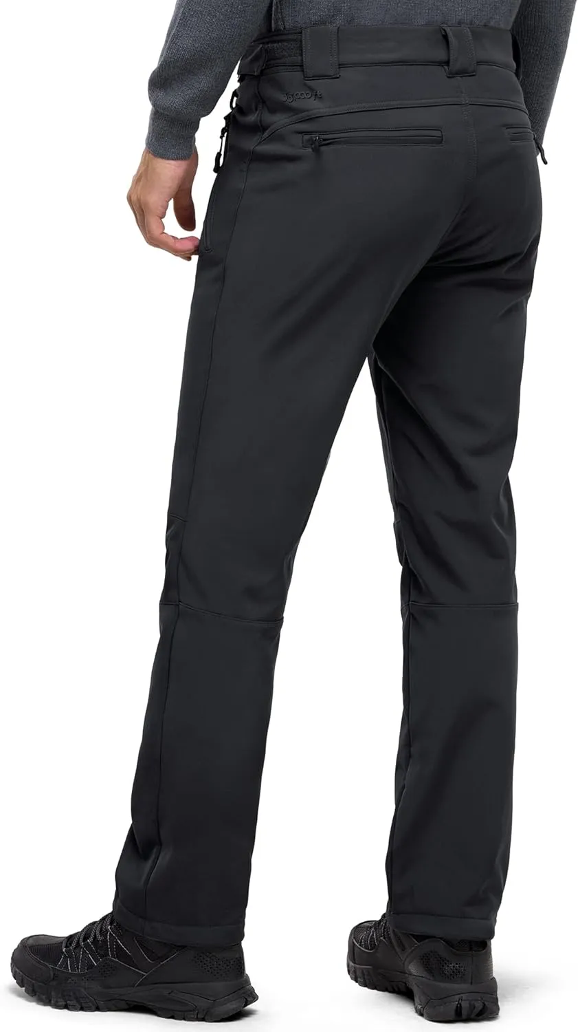 33,000ft Men's Winter Snow Ski Fleece Lined Pants Warm Waterproof Softshell Insulated for Snowboard Outdoor Work Hiking