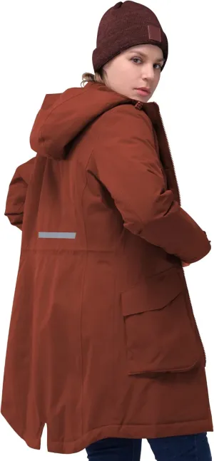33,000ft Women's Waterproof Insulated Coats with Hood Long Thicken Warm Winter Coats Raincoat Windproof Parka Jacket Ski