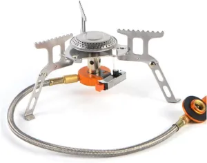 3500W Folding Gas Stove with Twin Channels Air Preheating Technology for Camping and Travelling, Outdoor Accessories
