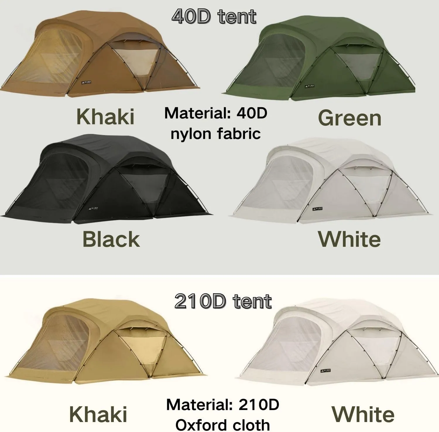 3F UL Gear JIACHONG16 beetle16 6-10 Person Waterproof Outdoor Large Camping Tent, Easy Set up&Portable Dome Tent with Mesh Windows