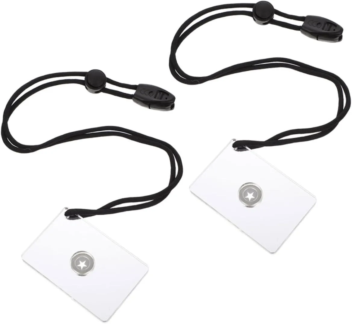 4 Pcs Signal Mirror Camping Emergency Mirror Camping Mirror Marine Camping Supplies Camping Water Bottle