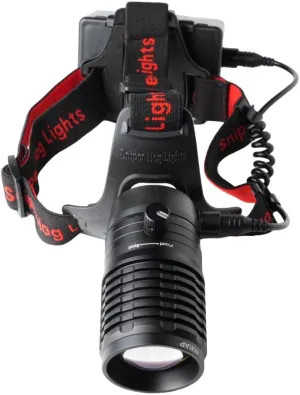 40KAP Headlamp Package with Red LED Light Module, Adjustable Beam Brightness, Long Range Red Headlamp Light for Night Time Predator, Hog and Coyote Hunting