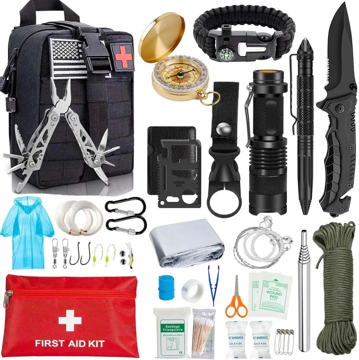 47 Piece EDC Survival Tool Kit