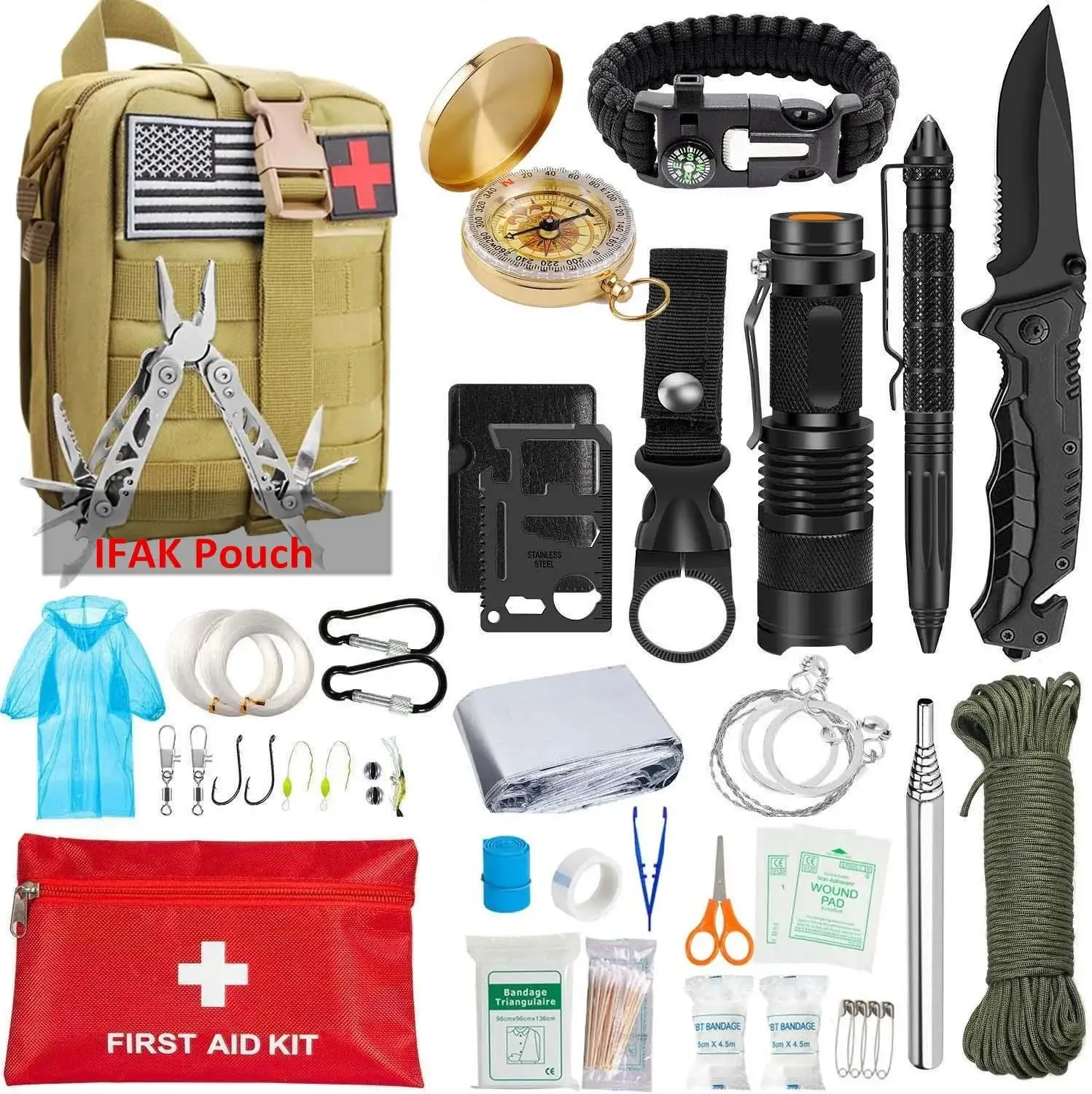47 Piece EDC Survival Tool Kit