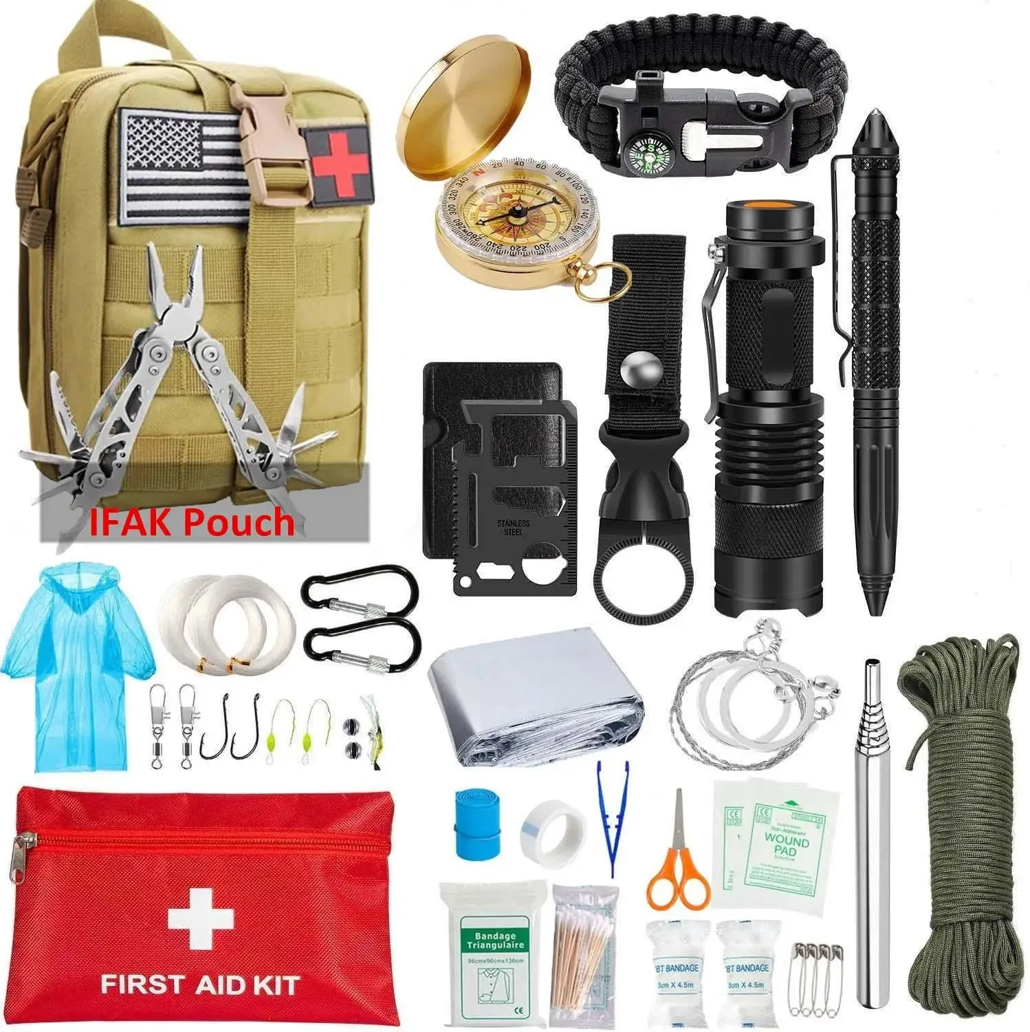 47 Piece EDC Survival Tool Kit