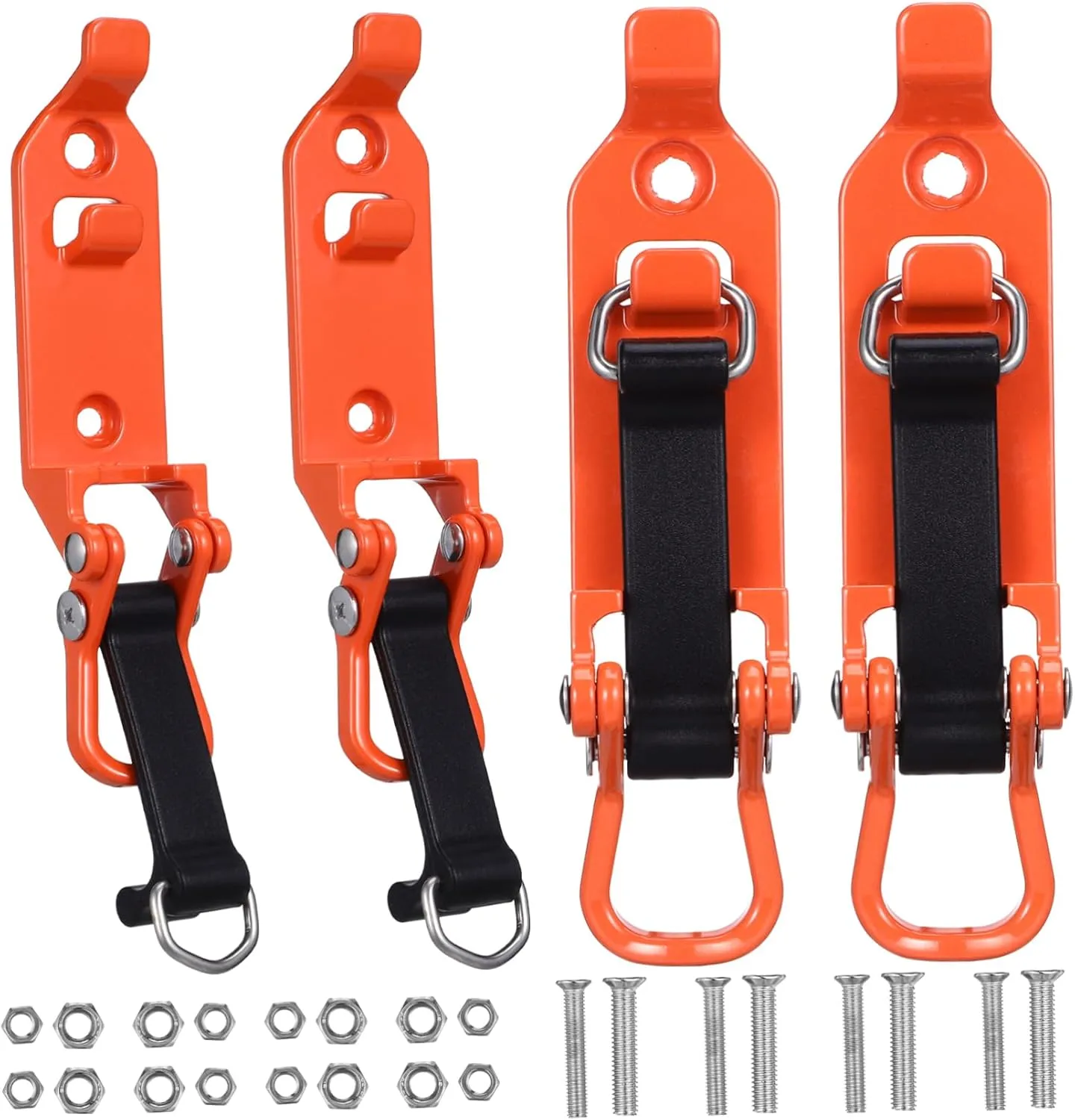 4pcs Shovel Holder Clamp Rack for Roof Rack Orange Shovel Mount Overlanding Gear Truck Accessories