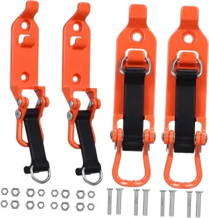 4pcs Shovel Mount Clamp for Roof Rack Orange Shovel Holder Car Mounting Rack