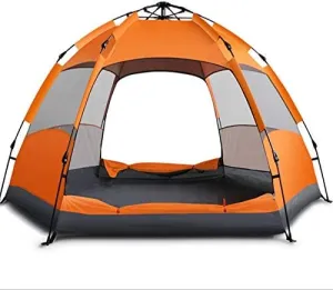 5-8 People Large Tent Quick Setup Family Tent Outdoor Camping Tent Foldable Folding Tents Two Layer Backpack Tents Sunshade Tent