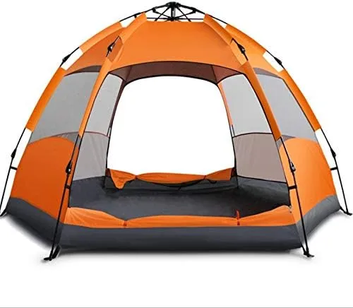 5-8 People Large Tent Quick Setup Family Tent Outdoor Camping Tent Foldable Folding Tents Two Layer Backpack Tents Sunshade Tent