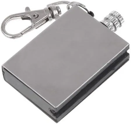 5 Pcs Emergency Survival Camping Fire Starter, Flint Metal Match, Lighter for Outdoor,Lighter Fluid Permanent Matchbox, Forever Lighter Set, Keychain Unlimited Portable Waterproof