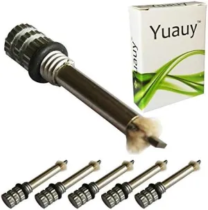 5 Pcs Replacement Wicks for Hiking Emergency Survival Camping Fire Starter Flint Metal Match Lighter Silver