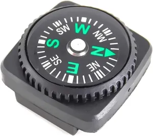 5pcs Watch Strap Button Compass for Bracelet, Survival Pocket Compass, Outdoor Hiking Camping Accessories