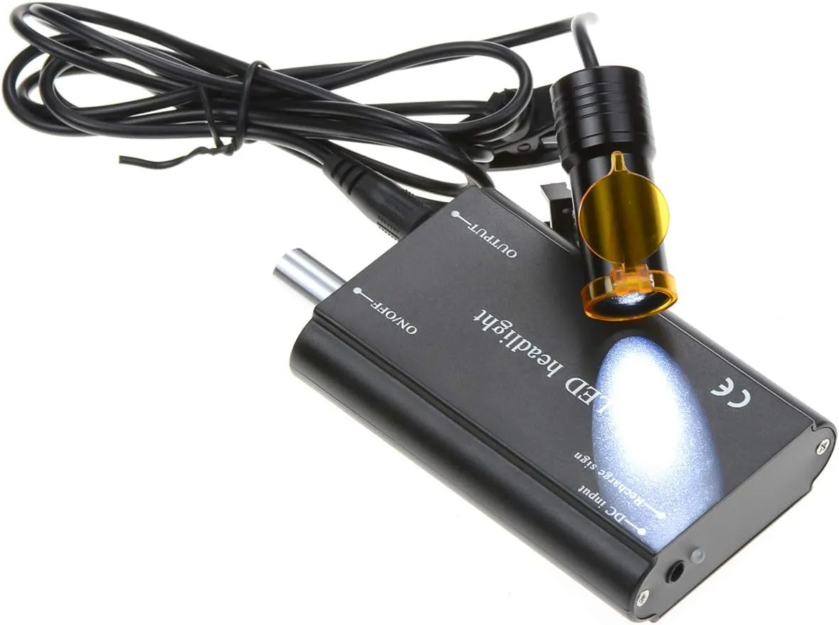 5W Portable LED Headlight Clip On LED Light Plug-in Clip Headlamp with Latest Type Carry On Battery (Black)