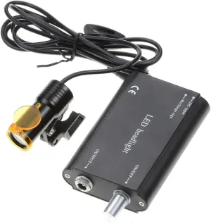 5W Portable LED Headlight Clip On LED Light Plug-in Clip Headlamp with Latest Type Carry On Battery (Black)