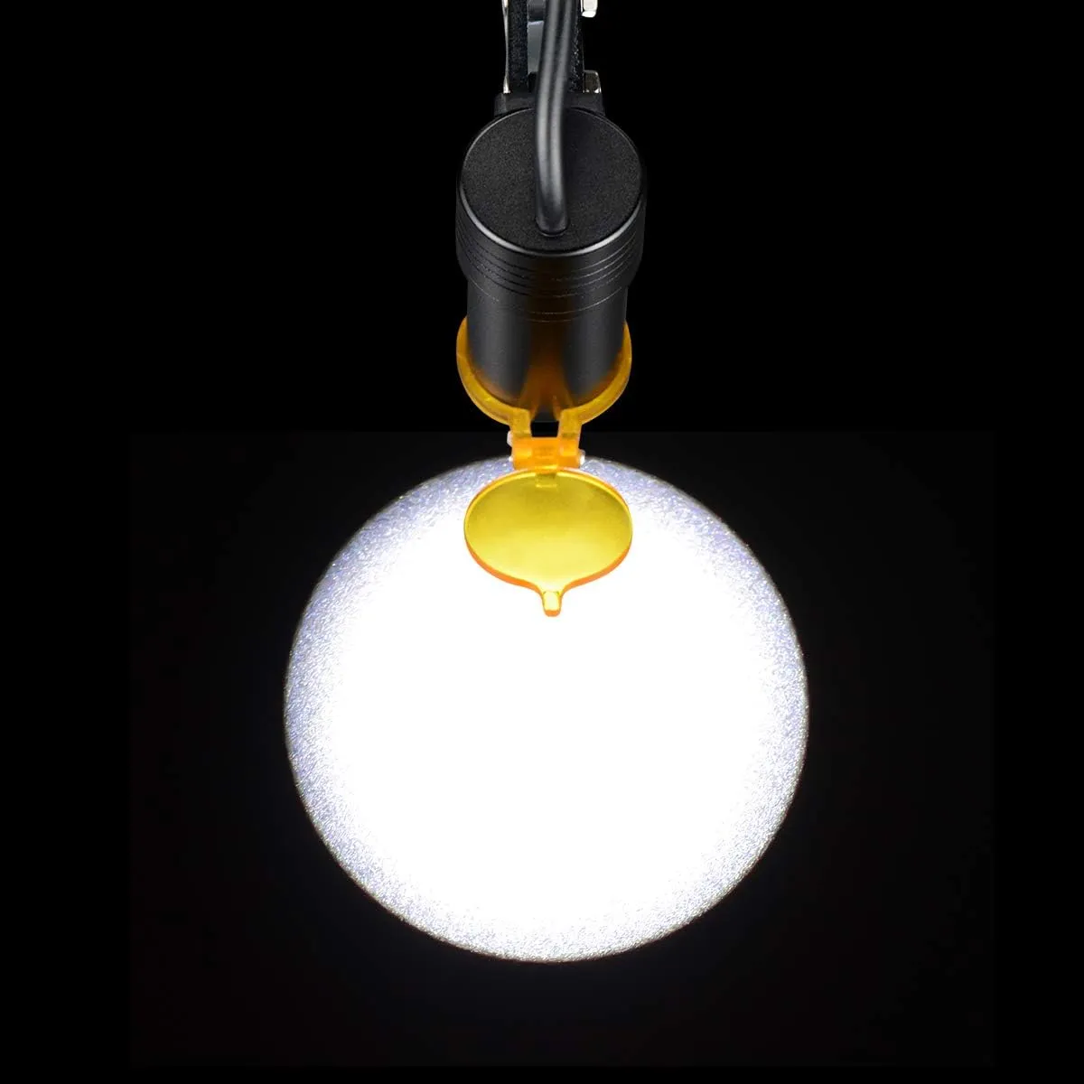 5W Portable LED Headlight Clip On LED Light Plug-in Clip Headlamp with Latest Type Carry On Battery (Silver)