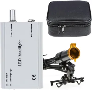 5w Portable LED Headlight for Magnifier Iron Clip LED Light headlamp with Filter Plastic Plug-in Battery