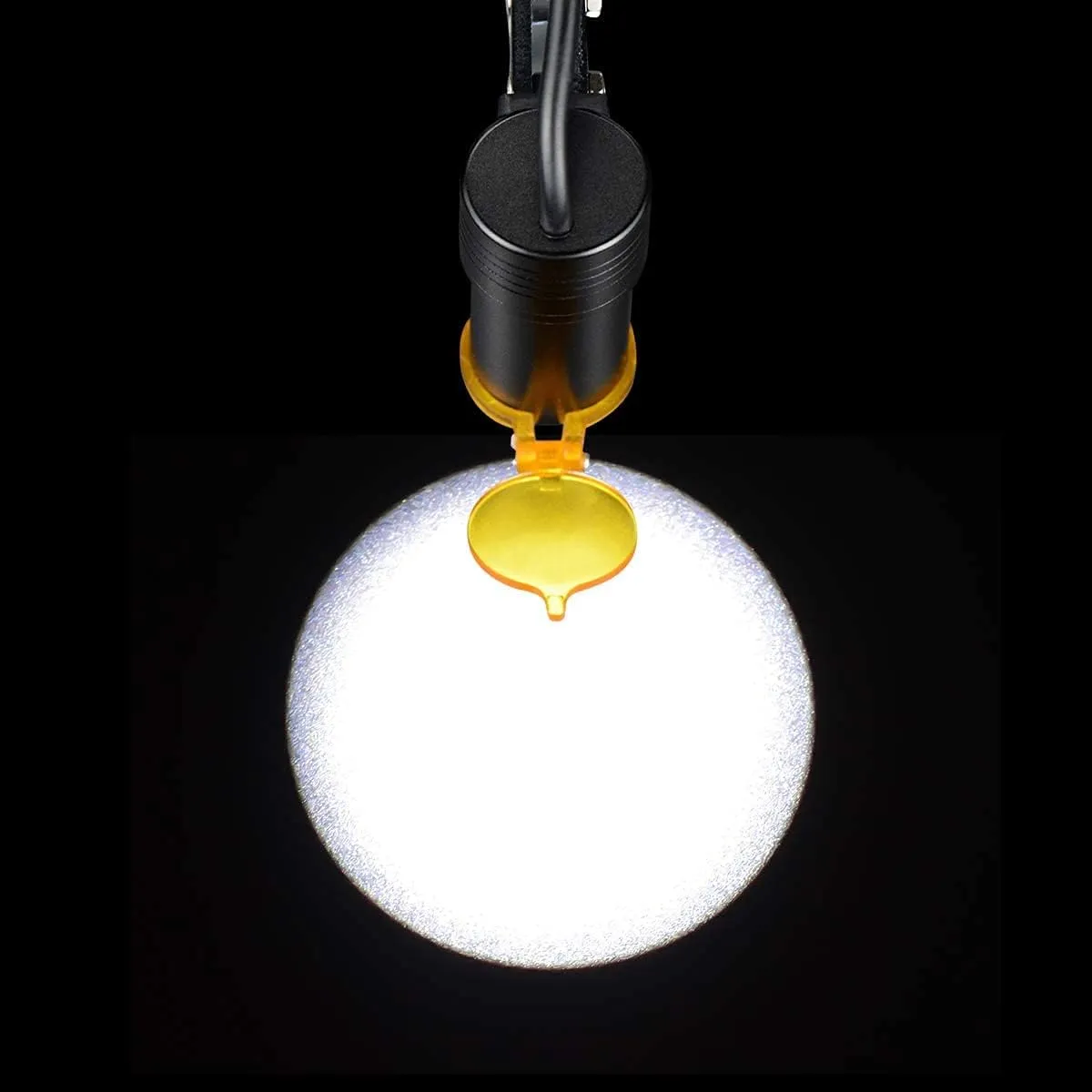 5W Portable LED Headlight Plastic Clip Carry with Filter for Magnifier Loupes (Gray)