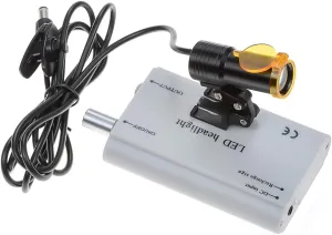 5W Waist Hanging Brightness Headlight Headlamp with Insert type Filter (Silver)