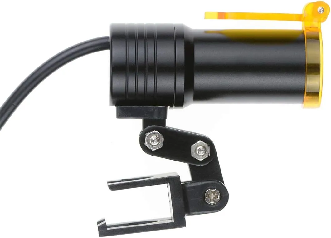 5W Wire Clip Headlamp no Battery no Plug Adjustable Filter for Lab Magnifier Magnification Loupe Binocular (Insert Clip)