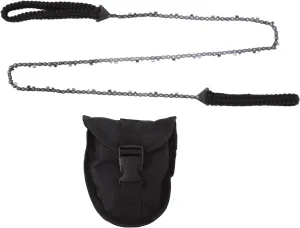 64 Links 31 Cutter 3/8 48 Inch High Reach Tree Limb Hand Rope Chain Saw with Black Paracord