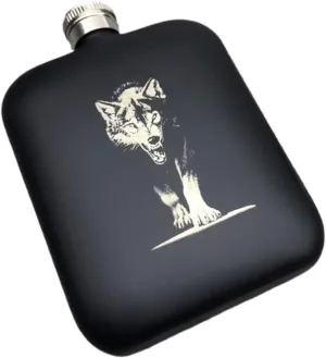 6Oz Small Flasks Stainless Steel Flasks for Liquor for Men Flasks with Funnel for Wedding Party Birthdays Travel Flasks(B)