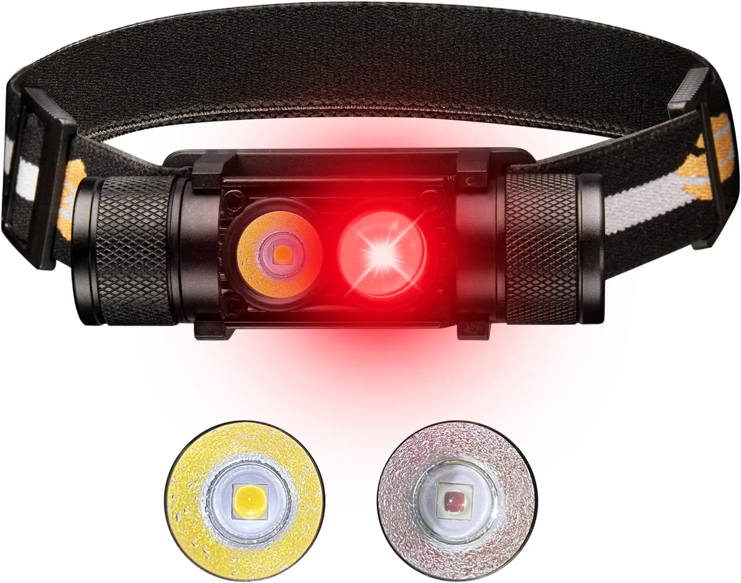 77outdoor [Bundle, 2PCS] Headlamp with Red Light & Sofirn HS41 4000 High Lumen Headlamp for Adults