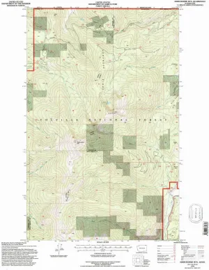 Abercrombie MTN WA topo map, 1:24000 Scale, 7.5 X 7.5 Minute, Historical, 1992, Updated 1997, 26.94 x 21.57 in