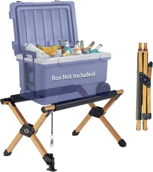 Ablazer Folding Cooler Stand with Carry Bag, Anti-Slip for Camping Hiking BBQ Cooking Picnic Outdoor, Light Weight Foldable Fridge Ice Box Holder