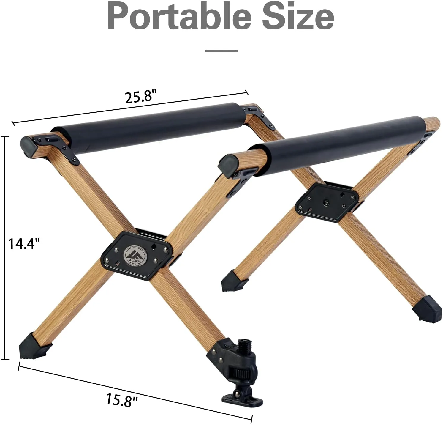 Ablazer Folding Cooler Stand with Carry Bag, Anti-Slip for Camping Hiking BBQ Cooking Picnic Outdoor, Light Weight Foldable Fridge Ice Box Holder