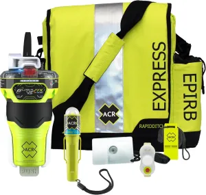 ACR GlobalFix V5 AIS EPIRB Survival Kit with Ditchbag and Signaling Gear – The Ultimate Safety Solution for Emergency situations, ensuring Reliable Distress signaling (Model 2338.1).