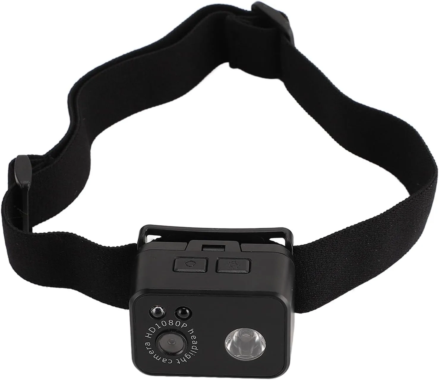 Action Camera Head Mount, 1080P 2.0M CMOS Sensor LED Wearable Headlamp Camera, Cycling Video Recorder Night Light for Sports Outdoor Camping