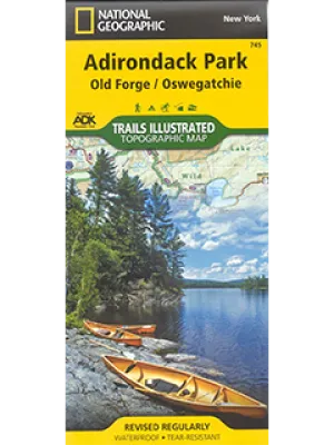 Adirondack Park Trail Map: Old Forge/Oswegatchie Map #745