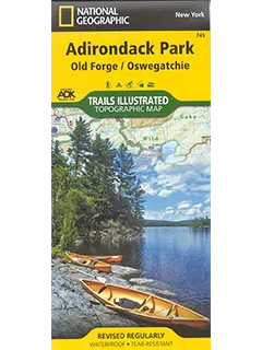 Adirondack Park Trail Map: Old Forge/Oswegatchie Map #745