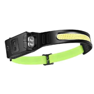 Adjustable Headband Waterproof Head Light Motion Sensor Head Lamp For Running